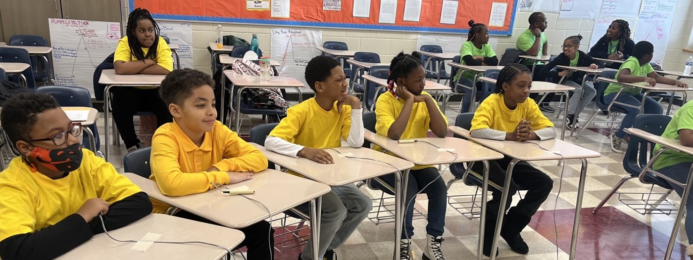 Students at the Helen Ruffin Reading Bowl Competiton