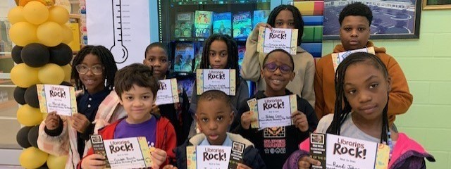 Beanstack Top Readers Pose for a Picture